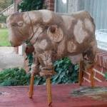Extreme Primitive Cow Doll -shelf Sitter Or Tuck -..