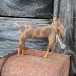 Primitive Horse -shelf Sitter Or Tuck - For Your..
