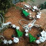 Traditional Mini Grapevine Wreaths -snowman And..